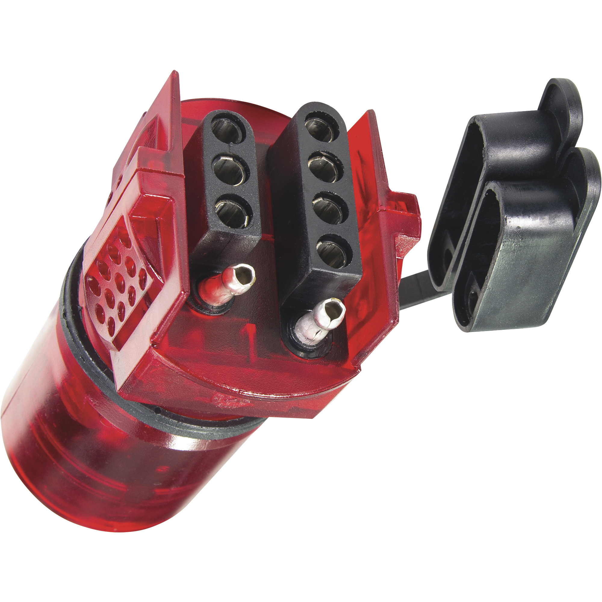 Hopkins Towing Solutions Multi-Tow Nite-Glow Trailer Light Wiring Adapter, 7 Blade to 5 Flat and 4 Flat Adapter, Model# 47382